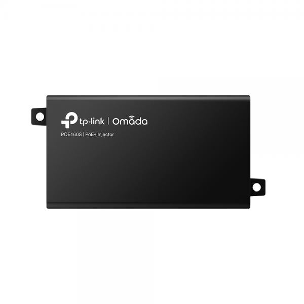 TP-Link - PoE160S - PoE+ Injector Adapter, 1x Gigabit PoE Port, 1x Gigabit Non-PoE Port, 802.3at/af Compliant, Data and Power Carried over The Same Cable Up to 100 Meters, Plastic Case, Pocket Size [PoE160S]