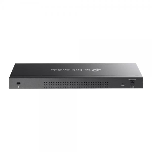 TP-Link - SG2016P - JetStream 16-Port Gigabit Smart Switch with 8-Port PoE+, 8x Gigabit PoE+ Ports, 802.3af/at, 120 W PoE Power, Desktop Steel Case, Integration with Omada SDN Controller, Static Rout [SG2016P]