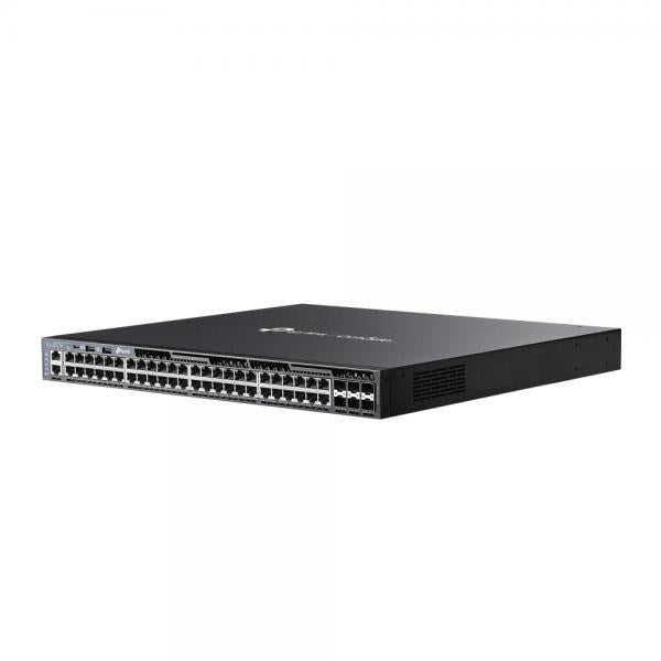 TP-Link - SG6654XHP - Omada 48-PortGigabit Stackable L3 Managed PoE+ Switch with 6 10GE SFP+ Slots, 48x Gigabit PoE+ RJ45 Ports, 6x 10G SFP+ Slots, RJ45/Type C USB Console Port, Management Port, 2x US [SG6654XHP]