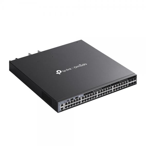 TP-Link - SG6654XHP - Omada 48-PortGigabit Stackable L3 Managed PoE+ Switch with 6 10GE SFP+ Slots, 48x Gigabit PoE+ RJ45 Ports, 6x 10G SFP+ Slots, RJ45/Type C USB Console Port, Management Port, 2x US [SG6654XHP]