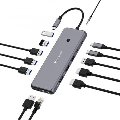 VERBATIM DOCKING STATION USB-C PRO MULTIPORT HUB 13 IN 1 8K PD 85W [32153]