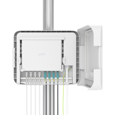 Ubiquiti - UISP-Box-Plus - Weatherproof enclosure for the UISP Switch Plus, Includes (1) Fiber Strain Relief Kit [UISP-Box-Plus]