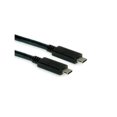ROLINE GREEN CAVO USB3.2 GEN2, PD 20V5A, WITH EMARK, C - C, M/M, BLACK, 0.5M [11.44.9056]