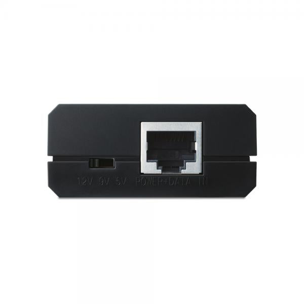 TP-Link - PoE10R - PoE Splitter Adapter, IEEE 802.3af compliant, Data and power carried over the same cable up to 100 meters, 5V/9V/12V power output, plastic case, pocket size, plug and play [PoE10R]