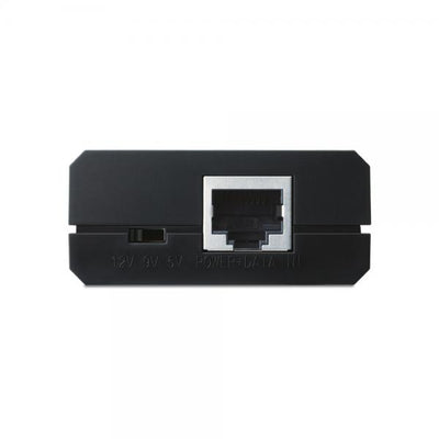 TP-Link - PoE10R - PoE Splitter Adapter, IEEE 802.3af compliant, Data and power carried over the same cable up to 100 meters, 5V/9V/12V power output, plastic case, pocket size, plug and play [PoE10R]