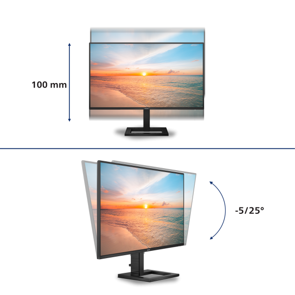 Philips Serie 1000 27E1N1600AE/00 Monitor PC 68,6 cm (27") 2560 x 1440 Pixel Quad HD LCD Nero [27E1N1600AE/00]