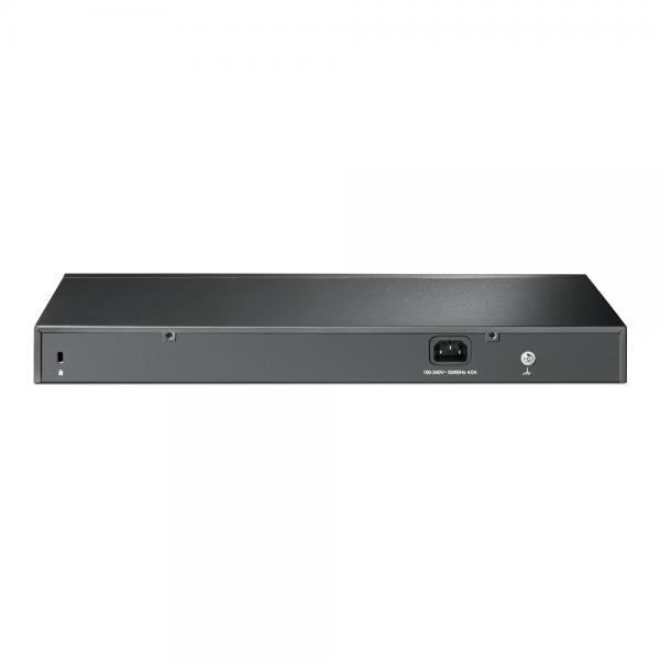 TP-Link - SG2428P - JetStream 28-Port Gigabit Smart Switch with 24-Port PoE+, 24x Gigabit PoE+ Ports, 4x Gigabit SFP Slots, 802.3at/af, 250 W PoE Power, 1U 19-inch Rack-mountable Steel Case, Integrati [SG2428P]