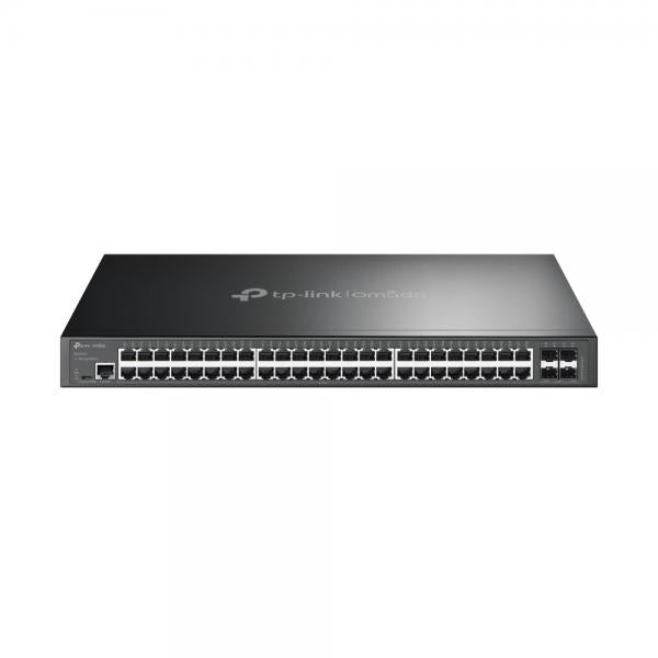 TP-Link - SG3452X - JetStream 48-Port Gigabit L2+ Managed Switch with 4 10GE SFP+ Slots, 48x Gigabit RJ45 Ports, 4x 10G SFP+ Slots, RJ45/Micro-USB Console Port, 1U 19-inch Rack-mountable Steel Case, I [SG3452X]
