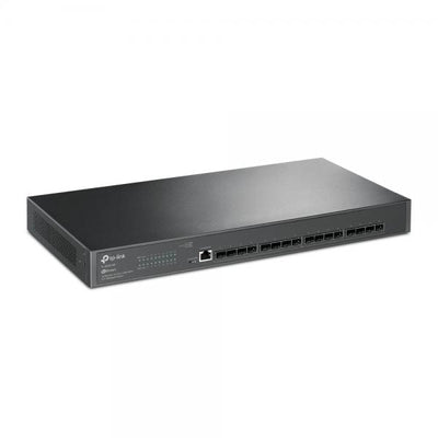TP-Link - SX3016F - JetStream 16-Port 10GE SFP+ L2+ Managed Switch, 16x 10G SFP+ Slots, RJ45/Micro-USB Console Port, 1U 19-inch Rack-mountable Steel Case, Integration with Omada SDN Controller, Static [SX3016F]