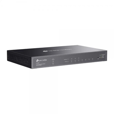 TP-Link - SG2008P - JetStream 8-Port Gigabit Smart Switch with 4-Port PoE+, 4x Gigabit PoE+ Ports, 802.3at/af, 62 W PoE Power, Desktop Steel Case, Integration with Omada SDN Controller, 802.1Q VLAN, S [SG2008P]