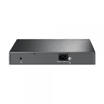 TP-Link - SG2210MP - JetStream 10-Port Gigabit Smart Switch with 8-Port PoE+ , 8x Gigabit PoE+ Ports, 2x Gigabit SFP Slots, 802.3at/af, 150 W PoE Power, 1U 13-inch Rack-mountable Steel Case, Integrati [SG2210MP]
