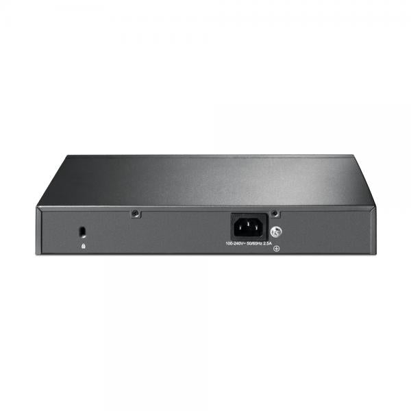 TP-Link - SG2210MP - JetStream 10-Port Gigabit Smart Switch with 8-Port PoE+ , 8x Gigabit PoE+ Ports, 2x Gigabit SFP Slots, 802.3at/af, 150 W PoE Power, 1U 13-inch Rack-mountable Steel Case, Integrati [SG2210MP]