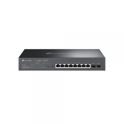 TP-Link - SG2210MP - JetStream 10-Port Gigabit Smart Switch with 8-Port PoE+ , 8x Gigabit PoE+ Ports, 2x Gigabit SFP Slots, 802.3at/af, 150 W PoE Power, 1U 13-inch Rack-mountable Steel Case, Integrati [SG2210MP]