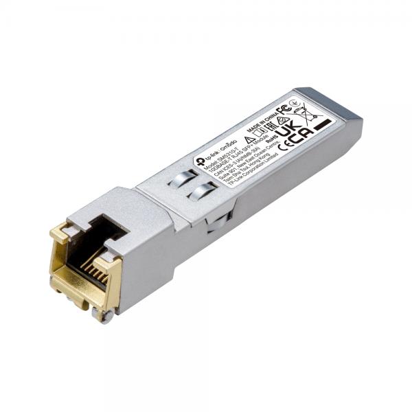 TP-Link - TSM5310-T - 10GBASE-T RJ45 SFP+ Module, 10Gbps RJ45 Copper Transceiver, Plug and Play with SFP+ Slot, Support DDM (Temperature and Voltage), Up to 30 m Distance (Cat6a or above) [SM5310-T]