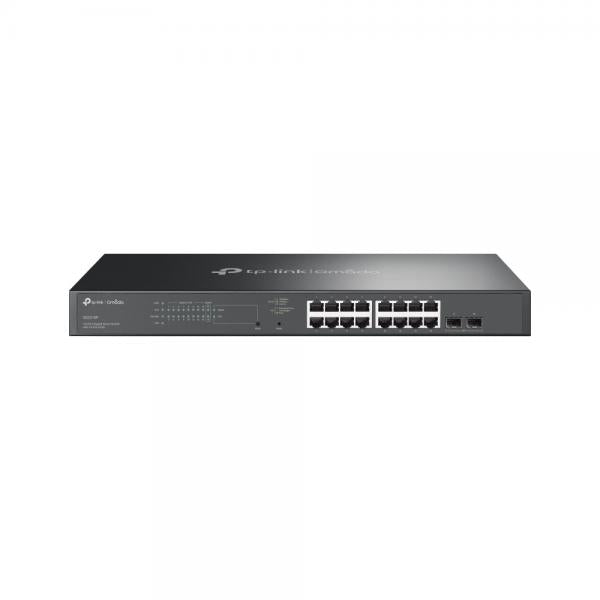 TP-Link - SG2218P - JetStream 18-Port Gigabit Smart Switch with 16-Port PoE+, 2x Gigabit SFP Slots [SG2218P]