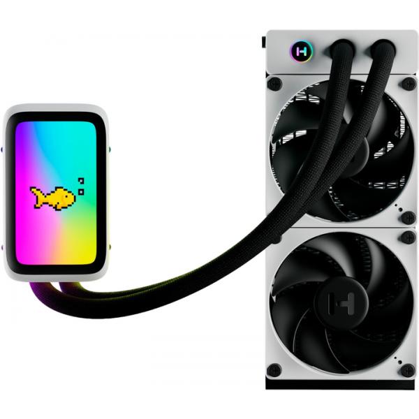 HYTE DISS. LIQUIDO THICC Q60 DISPLAY IPS 5'' (BLK/WHT) + HUB [FAN-HYTE-Q60-BW]