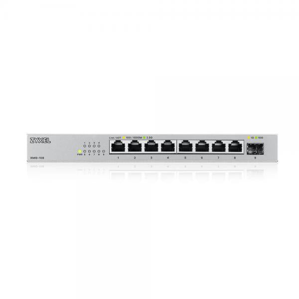 ZYXEL SWITCH XMG-108 UNMANAGED, 8 PORTE 2.5GBE 1 PORTA 10GBE SFP+, DESKTOP [XMG-108-ZZ0101F]
