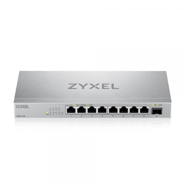 ZYXEL SWITCH XMG-108 UNMANAGED, 8 PORTE 2.5GBE 1 PORTA 10GBE SFP+, DESKTOP [XMG-108-ZZ0101F]