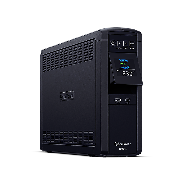 CYBER POWER UPS PURE SINEWAVE CP1600EPFCLCD LCD 1600VA/1000W AVR USB 6xSCH [CP1600EPFCLCD]