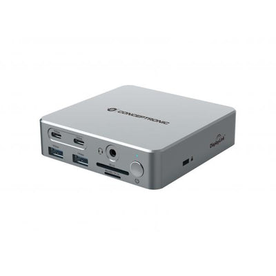 Conceptronic 15-in-1 DisplayLink USB 3.2 Gen 2 Docking Station - USB-A 5Gbps x 2 - USB-A 10Gbps x 2 - USB-C 10Gbps x 2 - HDMI x 2 - DisplayPo [DONN25G]