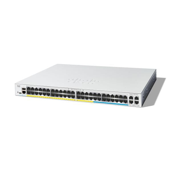 Cisco Catalyst C1300-48MGP-4X switch di rete Gestito L2/L3 Gigabit Ethernet (10/100/1000) Supporto Power over Ethernet (PoE) Grigio [C1300-48MGP-4X]