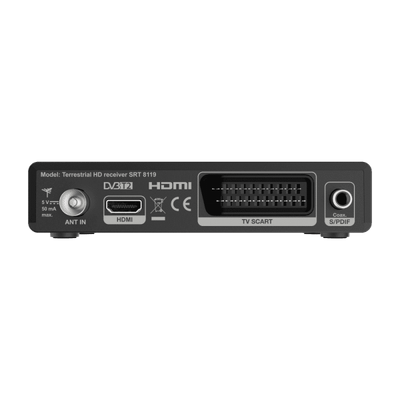 STRONG DECODER DISPLAY USB SCART HDMI DOLBY AUDIO HEVC ADVANCE EPG PARENTAL CONTROL [SRT8119]