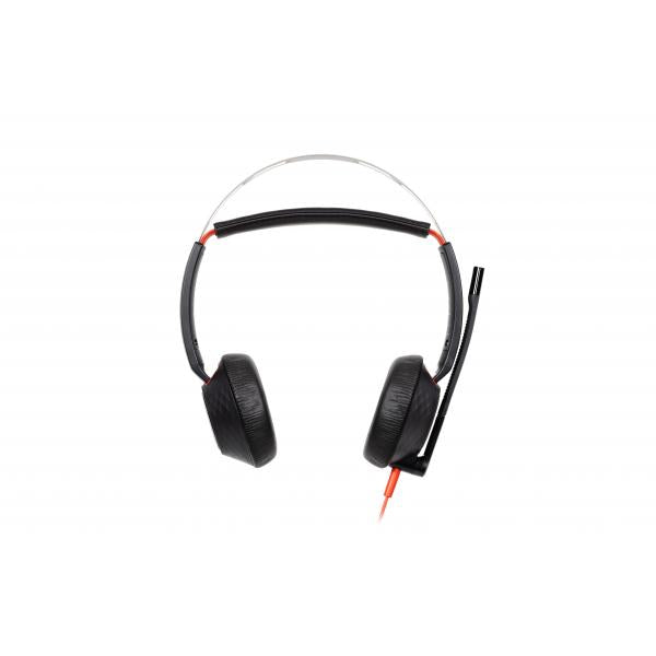 Hp Poly Blackwire 5220 Stereo USB-C Headset +3.5mm Plug +USB-C/A Adapter - BULK [8X231A6]