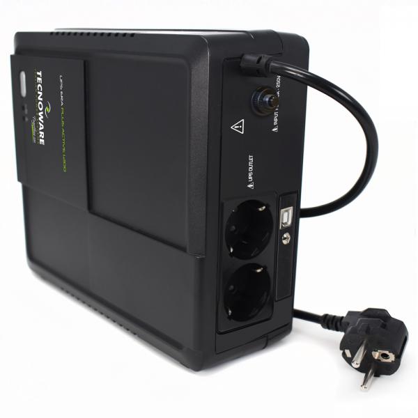 Tecnoware FGCERAPLAT1202SCH gruppo di continuità (UPS) A linea interattiva 1,2 kVA 840 W 2 presa(e) AC [FGCERAPLAT1202SCH]