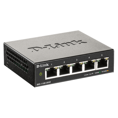 D-LINK SWITCH 5 PORTE GIGABIT MANAGED [DGS-1100-05V2]