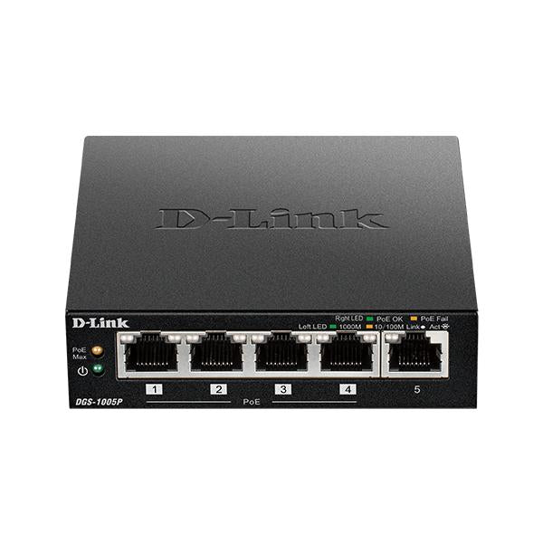 D-LINK SWITCH 5 PORTE GIGABIT POE+ DESKTOP [DGS-1005P]