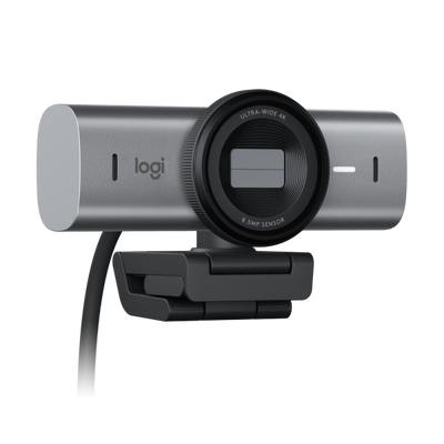 Logitech 960-001530 webcam 8,5 MP 4096 x 2160 Pixel USB 3.2 Gen 1 (3.1 Gen 1) Alluminio, Nero [960-001530]