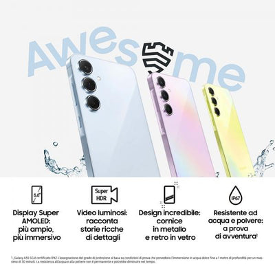 Samsung Galaxy A55 5G Display FHD+ Super AMOLED 6.6, Android 14, 8GB RAM, 128GB, Dual SIM, Batteria 5.000 mAh, Awesome Navy [SM-A556BZKAEUE] - ITPartners