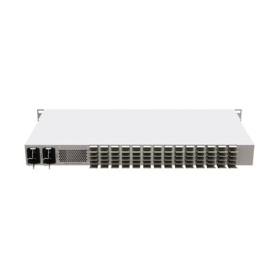 MikroTik, CloudRouterSwitch 326-4C+20G+2Q+RM with QCA9531 650MHz CPU, 128 MB RAM, 98DX8332 switch chip, 20 x 2.5G Eth ports, 4 x combo ports (10G RJ45 or SFP+), 2 x 40G QSFP+ cages, 1 x 100Mbit Eth p [CRS326-4C+20G+2Q+RM]