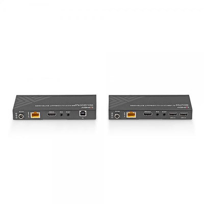 Lindy Extender HDBaseT Cat.6 KVM HDMI 4K60, USB 2.0 & IR, 150m [LINDY39384]