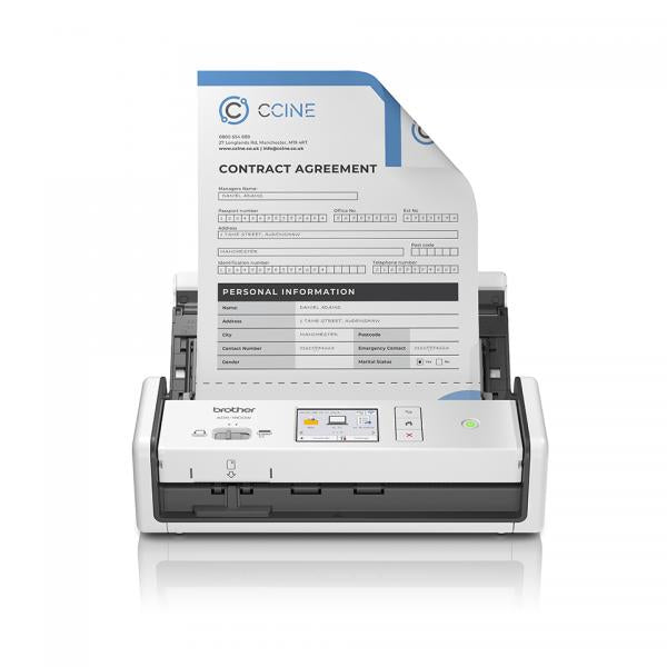 BROTHER SCANNER DOCUMENTALE ADS-1800W, A4, ADF, FRONTE / RETRO, PORTATILE, WIRELESS, USB [ADS1800W]