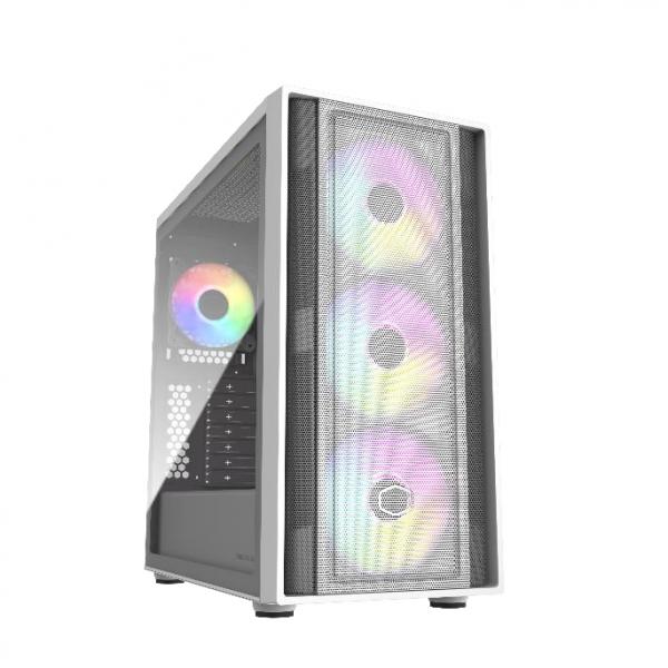 COOLER MASTER CASE SUPPORTO MB CONNETTORI RETRO 4 VENTOLE ARGB (3X140 FRONTE, X120 R [MB600-WGNN-S00]