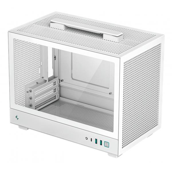 DEEPCOOL CASE MINI ITX CH160 WHITE ultraportabile & alto flusso d'aria [R-CH160-WHNGI0-G-1]