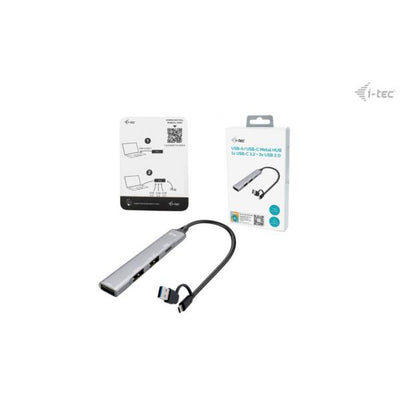 I-TEC USB-C/USB-A,HUB 1x USB 3.0 + 3x USB 2.0,METAL [CAHUBMETALMINI4]