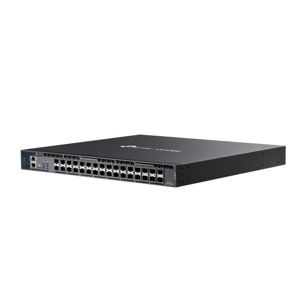Omada SX6632YF - 26-Port 10G Stackable L3 Managed Aggregation Switch with 6 25G Slots, 26 10G SFP+ Slots, 6 25G SFP28 Slots, RJ45/Type C USB Console Port, Management Port, 2 USB3.0 Ports, 1U 19-inc [SX6632YF]