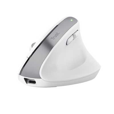 TRUST MOUSE BAYO ERGONOMICO WIRELESS, BIANCO [25399]
