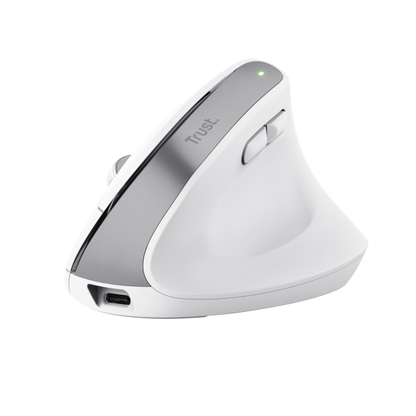 TRUST MOUSE BAYO ERGONOMICO WIRELESS, BIANCO [25399]