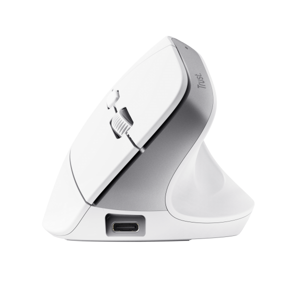 TRUST MOUSE BAYO ERGONOMICO WIRELESS, BIANCO [25399]
