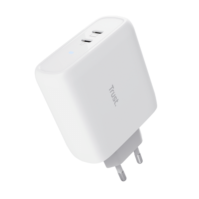 TRUST CARICATORE MAXO 65W 2P USB-C, BIANCO [25381]