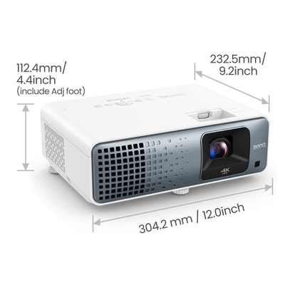BenQ TK710 Proiettore a raggio standard 3200 ANSI lumen DLP UHD 4K (3840x2160) Compatibilità 3D Nero, Bianco [TK710]
