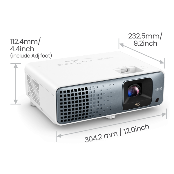 BenQ TK710 Proiettore a raggio standard 3200 ANSI lumen DLP UHD 4K (3840x2160) Compatibilità 3D Nero, Bianco [TK710]