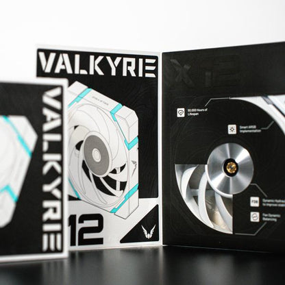 VALKYRIE VENTOLE CASE X12F ARGB WHITE FAN REVERSE 120mm VK-FANX12RW [VK-FANX12RW]