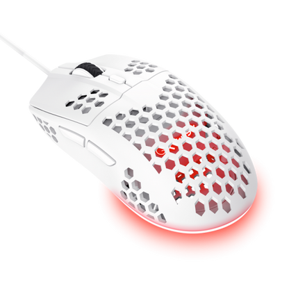 TRUST MOUSE GXT928W HELOX LIGHTWEIGHT, BIANCO [25389]