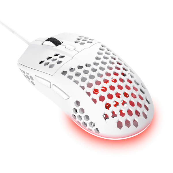 TRUST MOUSE GXT928W HELOX LIGHTWEIGHT, BIANCO [25389]