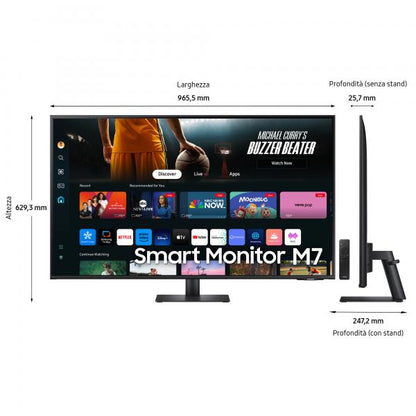 Samsung Smart Monitor M7 - M70D da 43'' UHD Flat [LS43DM702UUXEN] - ITPartners