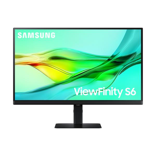 Samsung ViewFinity S6 - 27 inch - Quad HD IPS LED Monitor - 2560x1440 - 100Hz - Pivot / HAS / RJ45 / USB-C[NEW OPEN BOX] [LS27D600UAUXEN-NOB]